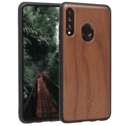 Woodcessories Case-- Eco Bumper - Walnut Cover - Black - Huawei P30 Lite - Wooden Cover - Eco Case - Bumper Collection - Avvenice