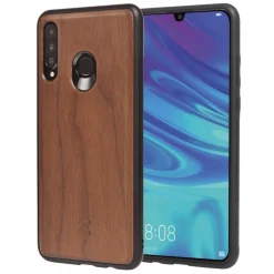 Woodcessories Case-- Eco Bumper - Walnut Cover - Black - Huawei P30 Lite - Wooden Cover - Eco Case - Bumper Collection - Avvenice