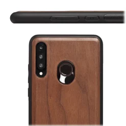 Woodcessories Case-- Eco Bumper - Walnut Cover - Black - Huawei P30 Lite - Wooden Cover - Eco Case - Bumper Collection - Avvenice