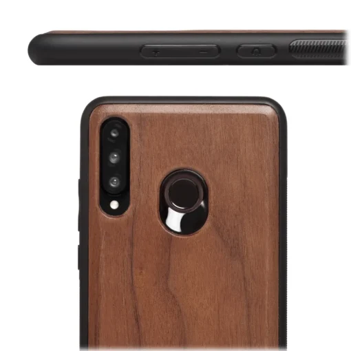 Woodcessories Case-- Eco Bumper - Walnut Cover - Black - Huawei P30 Lite - Wooden Cover - Eco Case - Bumper Collection - Avvenice
