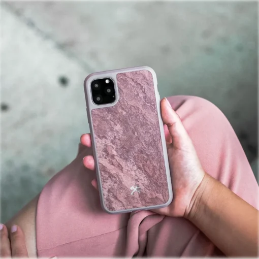 Woodcessories Case-- Eco Bumper - Stone Cover - Canyon Red - iPhone 11 Pro Max - Real Stone Cover - Eco Case - Bumper Collection - Avvenice
