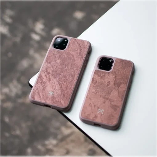 Woodcessories Case-- Eco Bumper - Stone Cover - Canyon Red - iPhone 11 Pro Max - Real Stone Cover - Eco Case - Bumper Collection - Avvenice