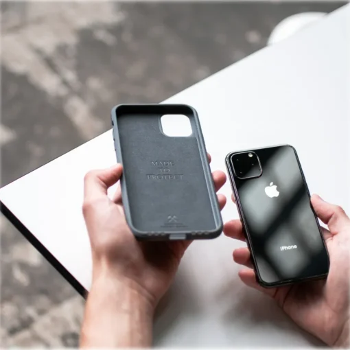 Woodcessories Case-- Eco Bumper - Stone Cover - Canyon Red - iPhone 11 Pro Max - Real Stone Cover - Eco Case - Bumper Collection - Avvenice