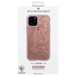 Woodcessories Case-- Eco Bumper - Stone Cover - Canyon Red - iPhone 11 Pro Max - Real Stone Cover - Eco Case - Bumper Collection - Avvenice