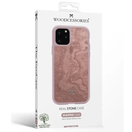 Woodcessories Case-- Eco Bumper - Stone Cover - Canyon Red - iPhone 11 Pro Max - Real Stone Cover - Eco Case - Bumper Collection - Avvenice