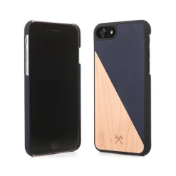 Woodcessories Case-- Eco Split - Maple Cover - Navy - iPhone 6 / 6 s - Wooden Cover - Eco Case - Split Collection - Avvenice