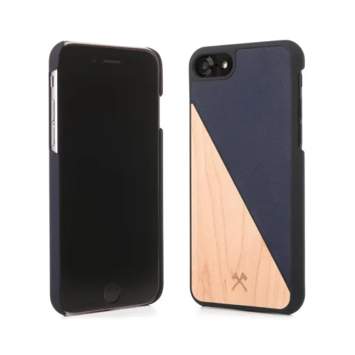 Woodcessories Case-- Eco Split - Maple Cover - Navy - iPhone 6 / 6 s - Wooden Cover - Eco Case - Split Collection - Avvenice