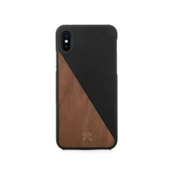 Woodcessories Case-- Eco Split - Walnut Cover - Black - iPhone XR - Wooden Cover - Eco Case - Split Collection - Avvenice