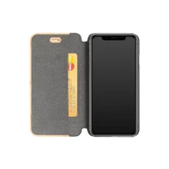 Woodcessories Case-- Eco Wallet Flip Cover - Real Wood and Leather - Walnut - iPhone 8 / 7 - Eco Case - Flip Collection - Avvenice