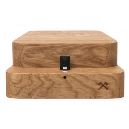 Woodcessories Desk Supplies-- Oak / Premium Wooden iMac Stand + iPhone - MacBook 27 - Eco Foot - Wooden MacBook Support - Avvenice