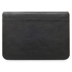 Woodcessories Skin-- Walnut / Black Leather / MacBook Bag - MacBook 13 Pro Touchbar - Eco Pouch Case - Wooden MacBook Bag - Avvenice