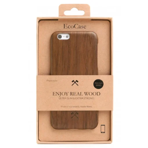 Woodcessories Case-- Walnut / Cevlar Cover - iPhone 6 Plus / 6 s Plus - Wooden Cover - Eco Case - Cevlar Collection - Avvenice
