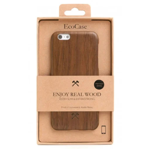 Woodcessories Case-- Walnut / Cevlar Cover - iPhone XR - Wooden Cover - Eco Case - Ultra Slim - Cevlar Collection - Avvenice