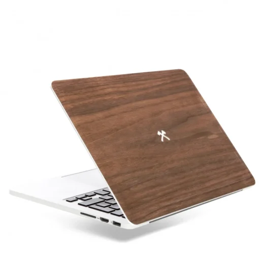 Woodcessories Skin-- Walnut / MacBook Skin Cover - MacBook 15 Pro Touchbar - Eco Skin - Axe Logo - Wooden MacBook Cover - Avvenice