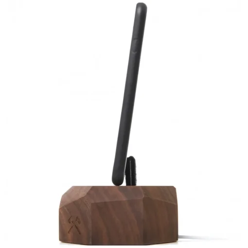 Woodcessories Desk Supplies-- Walnut / Wooden iPhone 6, 7, 8, X Dock - iPhone Dock - Eco Dock - Wooden iPhone Support - Avvenice