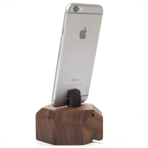Woodcessories Desk Supplies-- Walnut / Wooden iPhone 6, 7, 8, X Dock - iPhone Dock - Eco Dock - Wooden iPhone Support - Avvenice