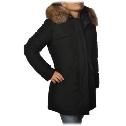 Woolrich Jackets-- Artic Parka With Racoon Fur - Black - Jacket - Luxury Exclusive Collection - Avvenice