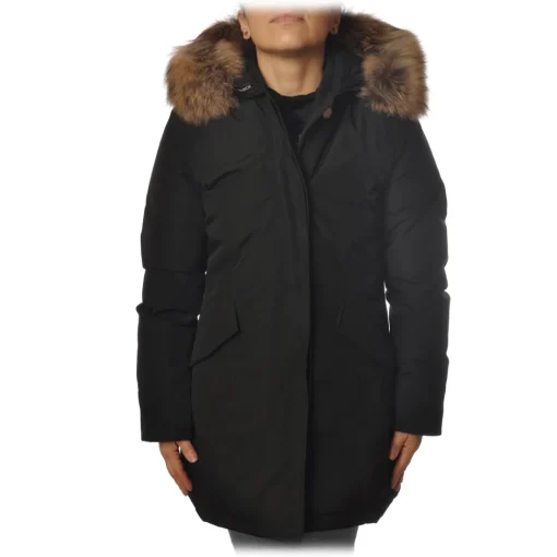 Woolrich Jackets-- Artic Parka With Racoon Fur - Black - Jacket - Luxury Exclusive Collection - Avvenice