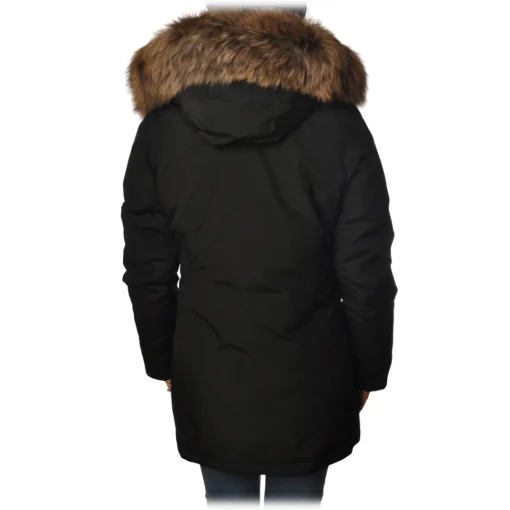 Woolrich Jackets-- Artic Parka With Racoon Fur - Black - Jacket - Luxury Exclusive Collection - Avvenice