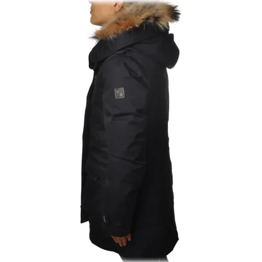 Woolrich Jackets-- Long Parka with Internal Padding - Blue - Jacket - Luxury Exclusive Collection - Avvenice