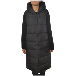 Woolrich Jackets-- Long Vest Model Down Jacket - Black - Jacket - Luxury Exclusive Collection - Avvenice