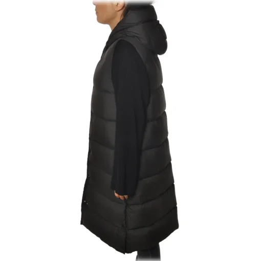 Woolrich Jackets-- Long Vest Model Down Jacket - Black - Jacket - Luxury Exclusive Collection - Avvenice