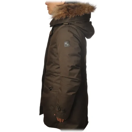 Woolrich Jackets-- Parka Down Jacket Scarlett - Military Green - Jacket - Luxury Exclusive Collection - Avvenice