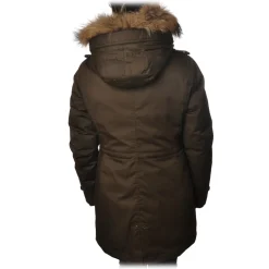 Woolrich Jackets-- Parka Down Jacket Scarlett - Military Green - Jacket - Luxury Exclusive Collection - Avvenice