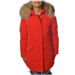 Woolrich Jackets-- Parka With Detachable Fur - Red - Jacket - Luxury Exclusive Collection - Avvenice
