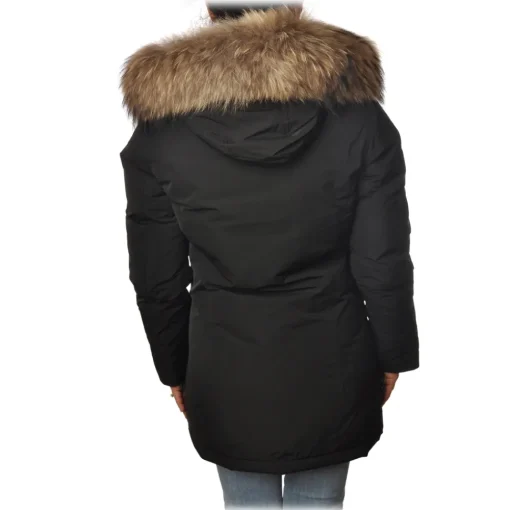 Woolrich Jackets-- Parka With Detachable Fur - Black - Jacket - Luxury Exclusive Collection - Avvenice