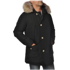 Woolrich Jackets-- Parka With Detachable Fur - Black - Jacket - Luxury Exclusive Collection - Avvenice