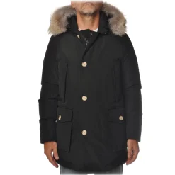 Woolrich Jackets-- Parka With Detachable Fur - Black - Jacket - Luxury Exclusive Collection - Avvenice