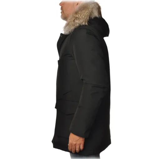 Woolrich Jackets-- Parka With Detachable Fur - Black - Jacket - Luxury Exclusive Collection - Avvenice