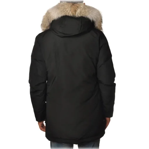 Woolrich Jackets-- Parka With Detachable Fur - Black - Jacket - Luxury Exclusive Collection - Avvenice