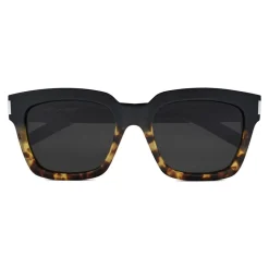 Yves Saint Laurent Eyewear Sunglasses & Eyewear-Yves Saint Laurent - Bold SL1 Sunglasses with Square Thick Frames and Nylon Lenses Black and Havana - Saint Laurent Eyewear - Avvenice