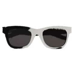 Yves Saint Laurent Eyewear Sunglasses & Eyewear-Yves Saint Laurent - Classic SL 51 Sunglasses in Black and White Calfskin - Sunglasses - Saint Laurent Eyewear - Avvenice