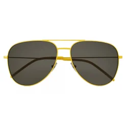 Yves Saint Laurent Eyewear Sunglasses & Eyewear-Yves Saint Laurent - Classic SL 11 Aviator Sunglasses with Double Metal Bridge - Brown - Saint Laurent Eyewear - Avvenice