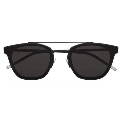 Yves Saint Laurent Eyewear Sunglasses & Eyewear-Yves Saint Laurent - Classic SL 28 Metal Sunglasses with Rounded Square Frame - Black Matt - Saint Laurent Eyewear - Avvenice
