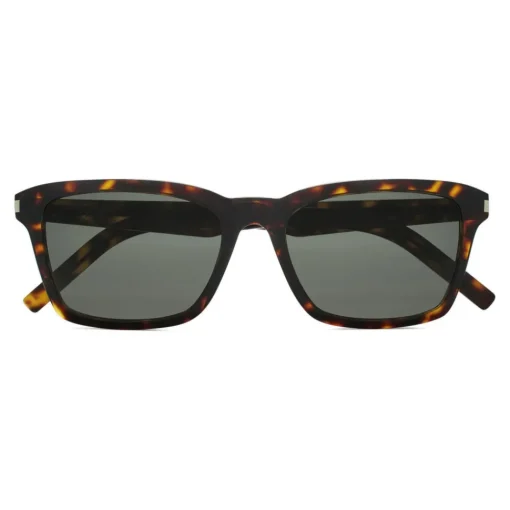 Yves Saint Laurent Eyewear Sunglasses & Eyewear-Yves Saint Laurent - Classic SL 258 Sunglasses with Rectangular Frame and Nylon Lenses - Light Havana - Saint Laurent Eyewear - Avvenice
