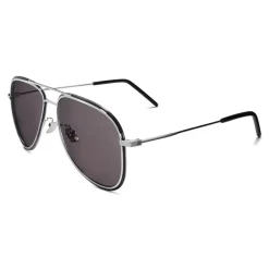 Yves Saint Laurent Eyewear Sunglasses & Eyewear-Yves Saint Laurent - Classic SL 294 Aviator Sunglasses with Double Metal Bridge - Silver - Saint Laurent Eyewear - Avvenice