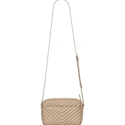 Yves Saint Laurent Bags-- Lou Camera Bag in Quilted Leather - Dark Beige - Saint Laurent Exclusive Collection - Avvenice