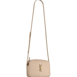 Yves Saint Laurent Bags-- Lou Camera Bag in Quilted Leather - Dark Beige - Saint Laurent Exclusive Collection - Avvenice