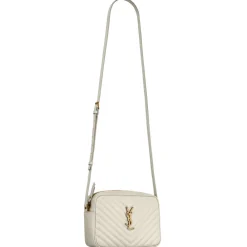 Yves Saint Laurent Bags-- Lou Camera Bag in Quilted Leather - Creme Soft - Saint Laurent Exclusive Collection - Avvenice