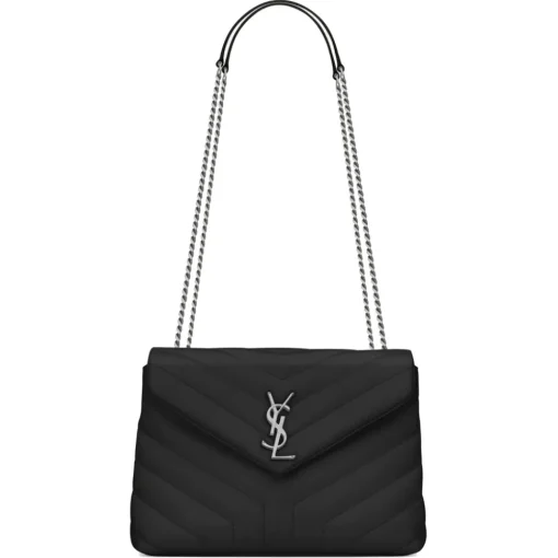 Yves Saint Laurent Bags-- Loulou Small in Quilted Leather - Black - Saint Laurent Exclusive Collection - Avvenice