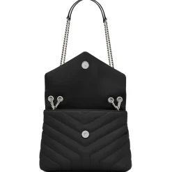 Yves Saint Laurent Bags-- Loulou Small in Quilted Leather - Black - Saint Laurent Exclusive Collection - Avvenice