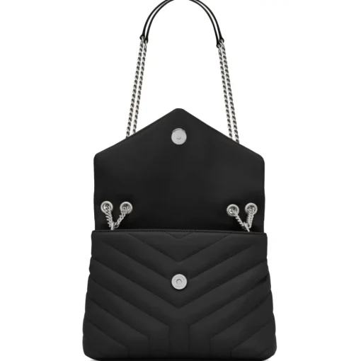 Yves Saint Laurent Bags-- Loulou Small in Quilted Leather - Black - Saint Laurent Exclusive Collection - Avvenice