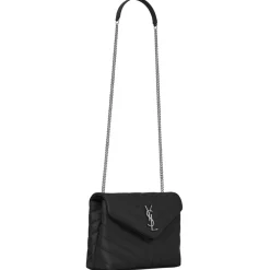 Yves Saint Laurent Bags-- Loulou Small in Quilted Leather - Black - Saint Laurent Exclusive Collection - Avvenice
