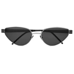 Yves Saint Laurent Eyewear Sunglasses & Eyewear-Yves Saint Laurent - Monogramme Triangular SL M51 Sunglasses - Black Silver - Saint Laurent Eyewear - Avvenice