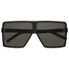 Yves Saint Laurent Eyewear Sunglasses & Eyewear-Yves Saint Laurent - New Wave 183 Betty Small Sunglasses Blacks in Acetate and Gray Lenses - Sunglasses - Saint Laurent Eyewear - Avvenice