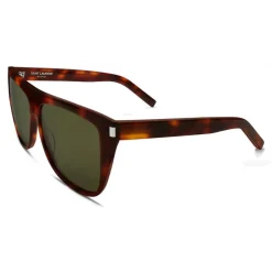 Yves Saint Laurent Eyewear Sunglasses & Eyewear-Yves Saint Laurent - New Wave SL 1 Sunglasses with Thick Frame - Light Havana - Saint Laurent Eyewear - Avvenice